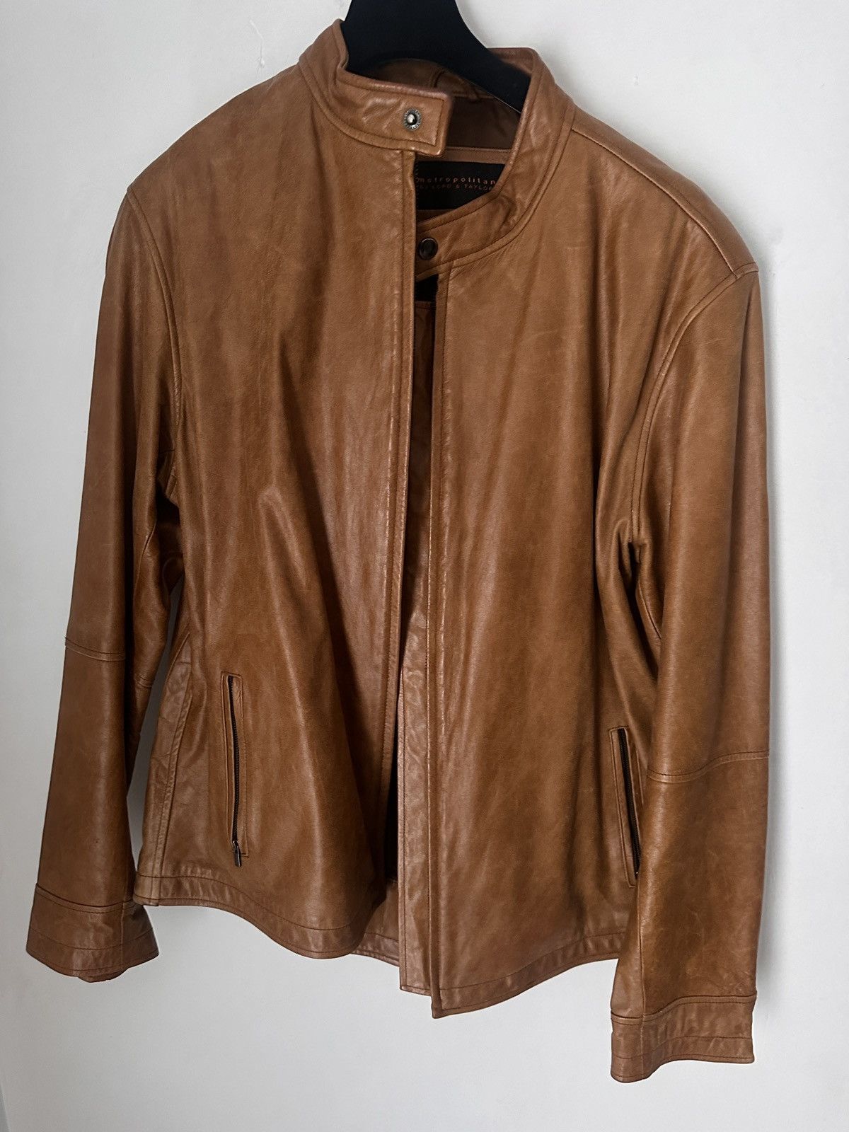 Vintage Leather jacket men Size US L / EU 52-54 / 3 - 1 Thumbnail