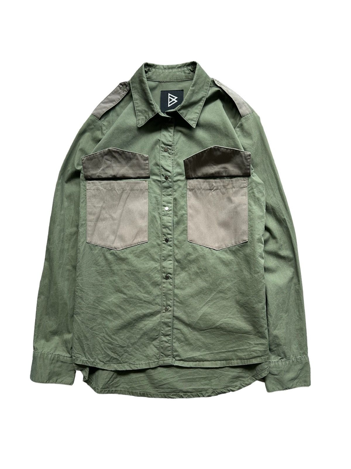 If Six Was Nine 00’s BARAK double pocket army shirt Size US M / EU 48-50 / 2 - 2 Thumbnail