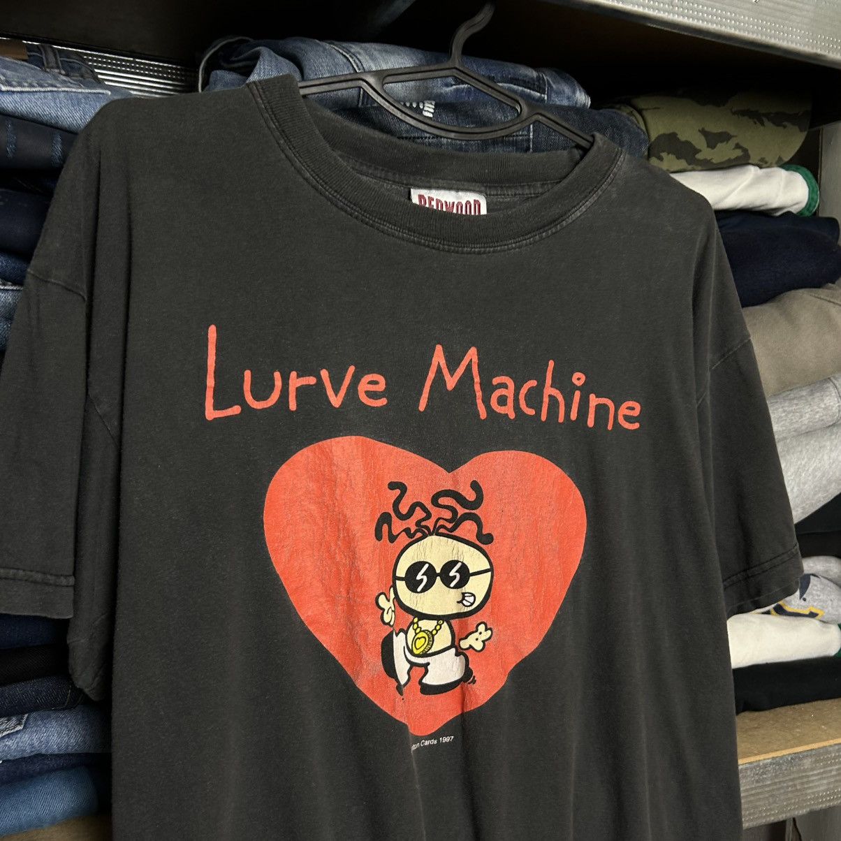 Cartoon Network Vintage Lurve Machine 1997 Carlton Cards Big logo cartoon te Size US L / EU 52-54 / 3 - 2 Thumbnail