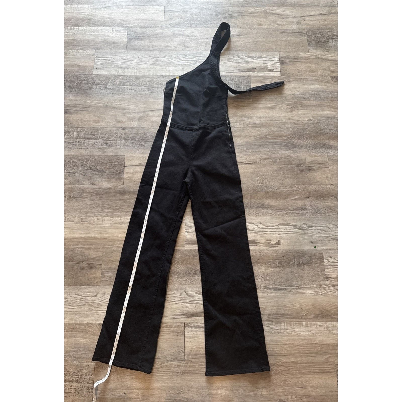 Zara ZARA WOMAN ASYMMETRIC JUMPSUIT BLACK SZ XS Brand New Size 26" / US 2 / IT 38 - 1 Thumbnail