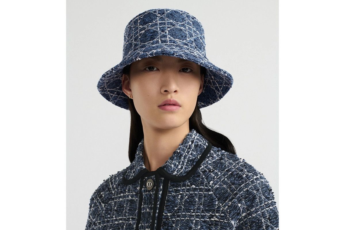Dior o1w1db10326 Size:OS/Small Brim Bucket Hat in Denim Blue Size ONE SIZE - 4 Thumbnail