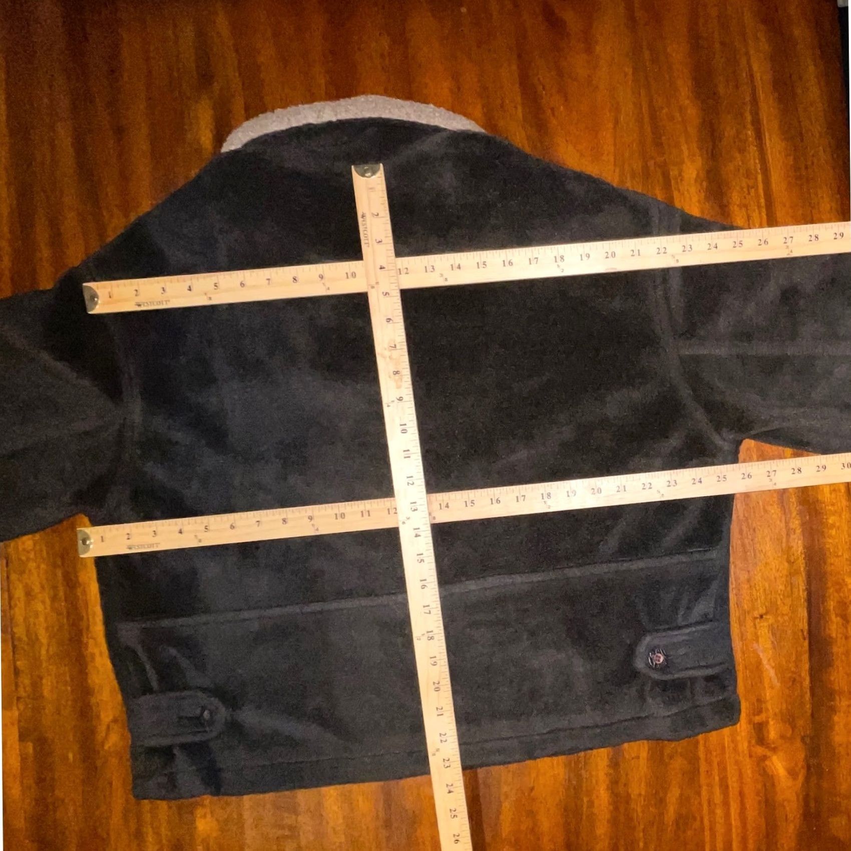 Vintage VINTAGE NY&CO Brown Faux Fur Sherpa Collar Button Up Jacket Cozy Warm L Size L / US 10 / IT 46 - 7 Thumbnail