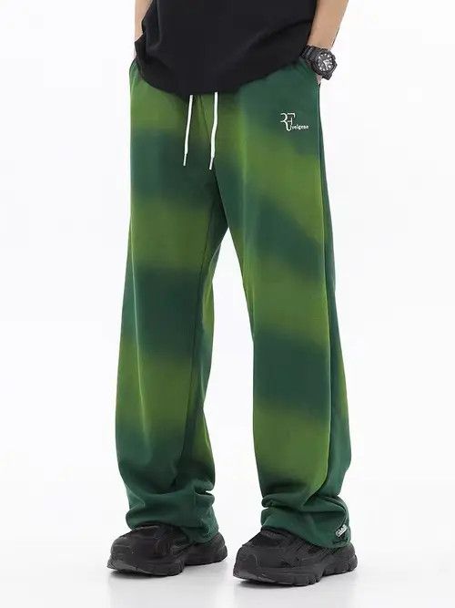 VIBE Street Gradient Color Block Loose Straight Leg Lounge Pants Size US 30 / EU 46 - 5 Thumbnail