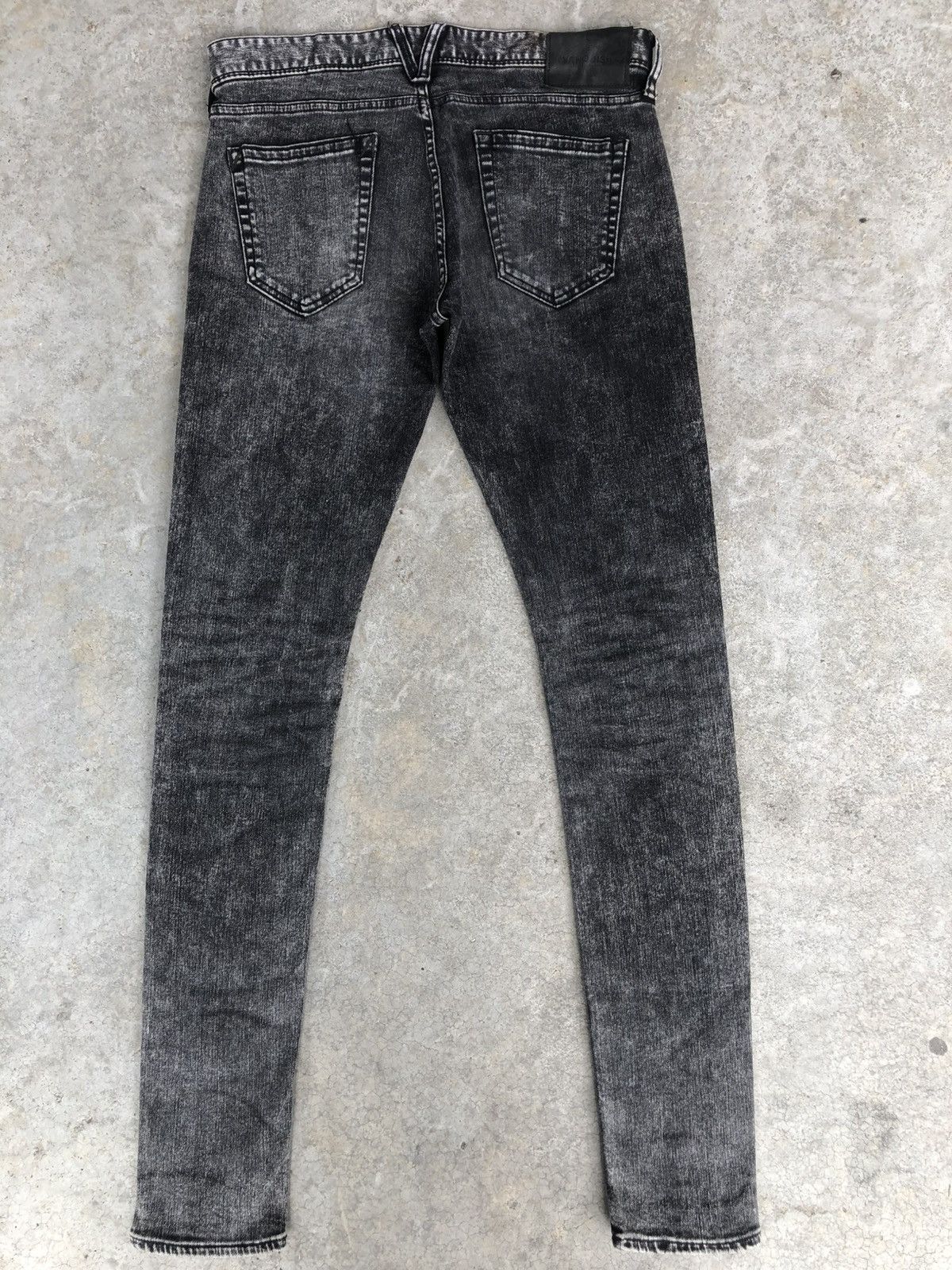 If Six Was Nine Japanese Vanquish Distressed Denim Skinny Jeans Size US 32 / EU 48 - 2 Thumbnail