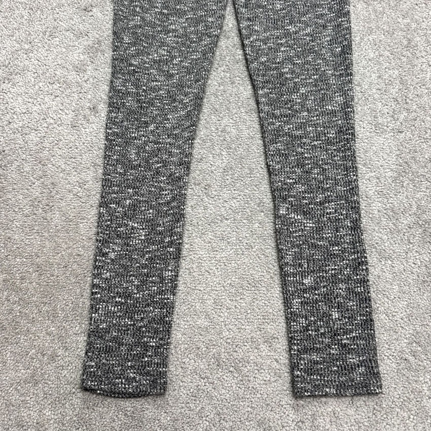 Gymshark Gymshark Leggings Womens Medium Marled Gray Slounge Ribbed Knit Activewear Sweatpants Size 32" / US 10 / IT 46 - 3 Thumbnail
