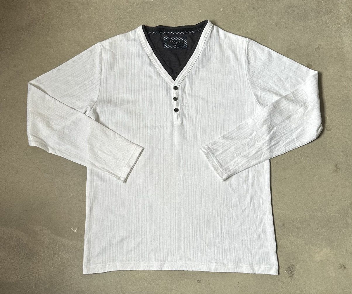 Japanese Brand VINTAGE TAKAIQ DOUBLE LAYER JAPAN TEE Size US M / EU 48-50 / 2 - 1 Thumbnail