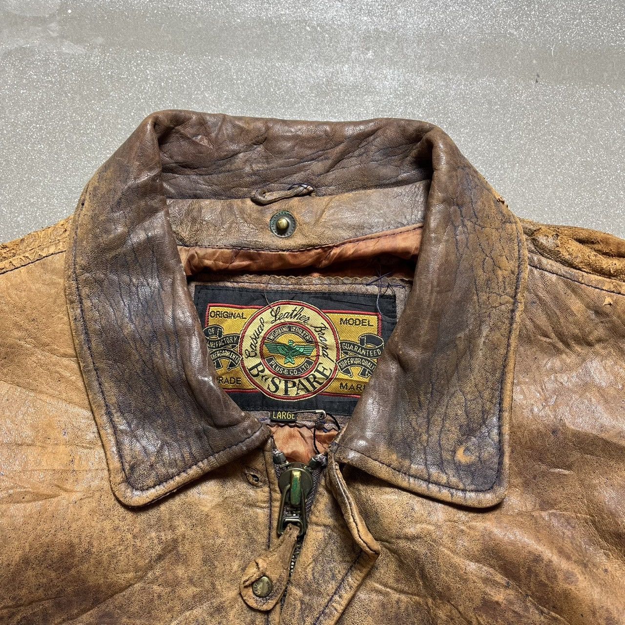Leather B Spare Leather Jacket Size US L / EU 52-54 / 3 - 3 Thumbnail