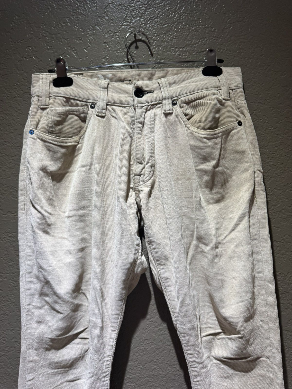 Hurley Hurley Beige Corduroy Straight Leg Light Tan Pants 2000s Y2k Size US 30 / EU 46 - 5 Thumbnail