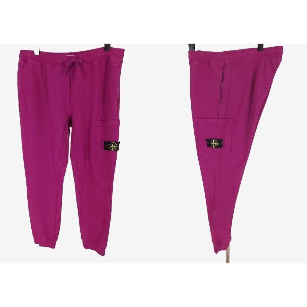 Stone Island Stone Island Logo Patch Sweatpants Size 3XL XXXL Men Magenta Size US 42 / EU 58 - 1 Thumbnail