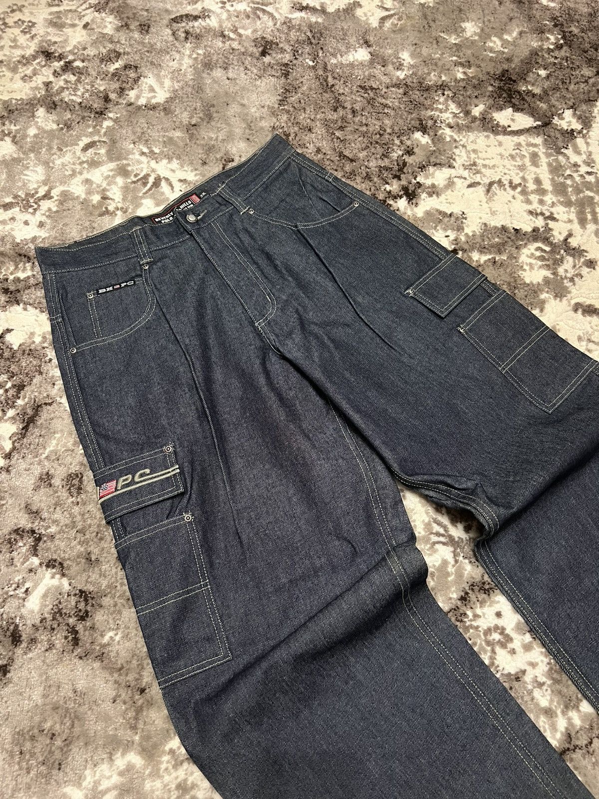 Vintage Vintage Beverly Hills Wu-tang style Carpenter Baggy jeans Size US 34 / EU 50 - 4 Thumbnail