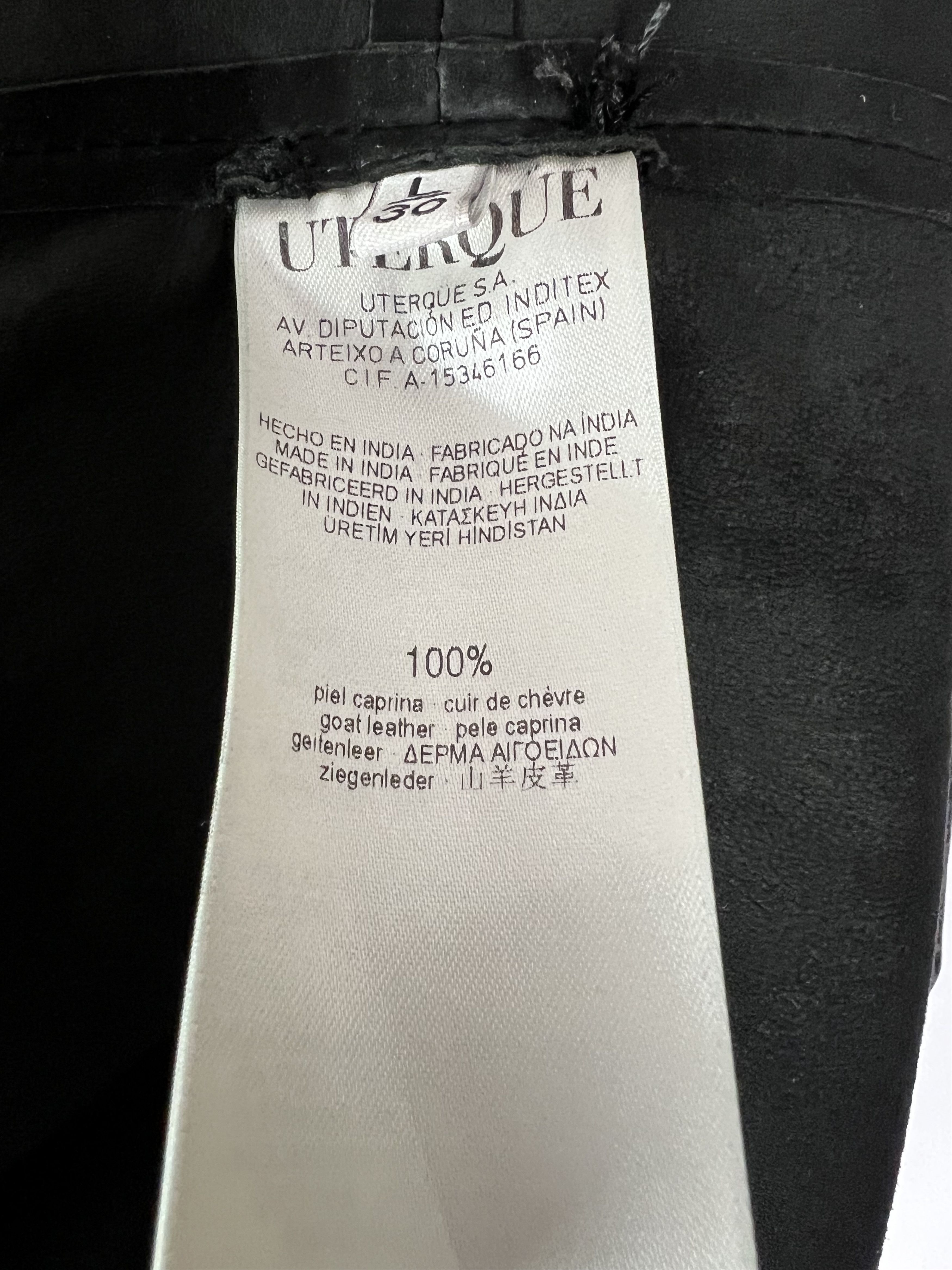 Other Uterque Black Suede Fringers Belted Jacket Size L Size L / US 10 / IT 46 - 11 Thumbnail