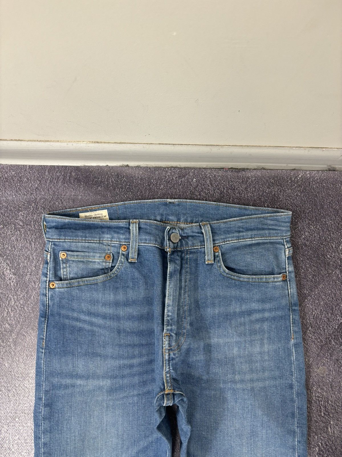 Levi's Levi’s Premium 512 Big E Men’s Skinny Fit Blue Denim Jeans Size US 30 / EU 46 - 11 Thumbnail