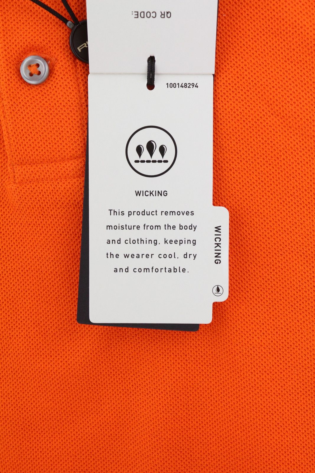 RLX Ralph Lauren S Orange Polo Wicking Tee 84518 Size US S / EU 44-46 / 1 - 6 Thumbnail