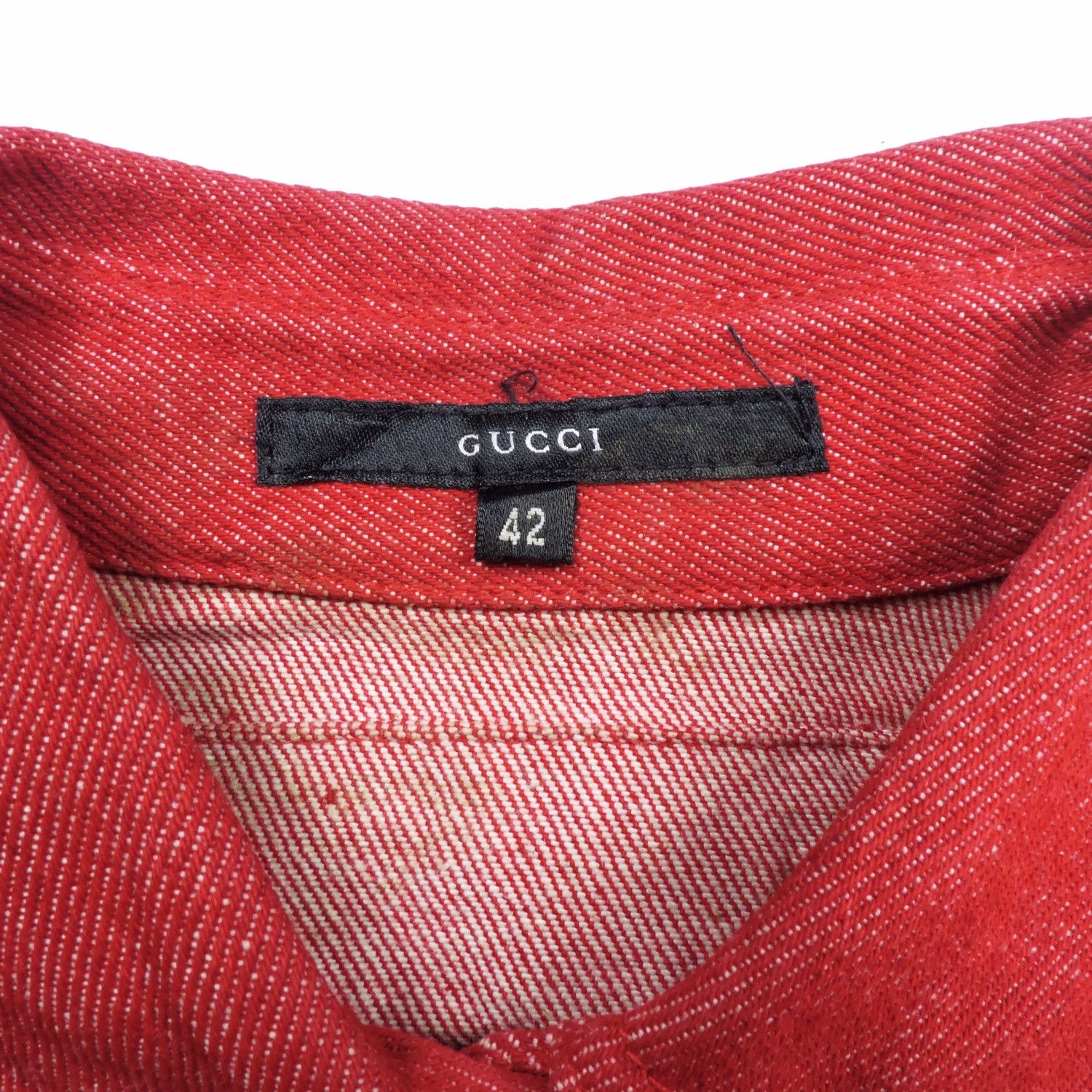 Gucci GUCCI BY TOM FORD RED DENIM JACKET Size M / US 6-8 / IT 42-44 - 3 Thumbnail