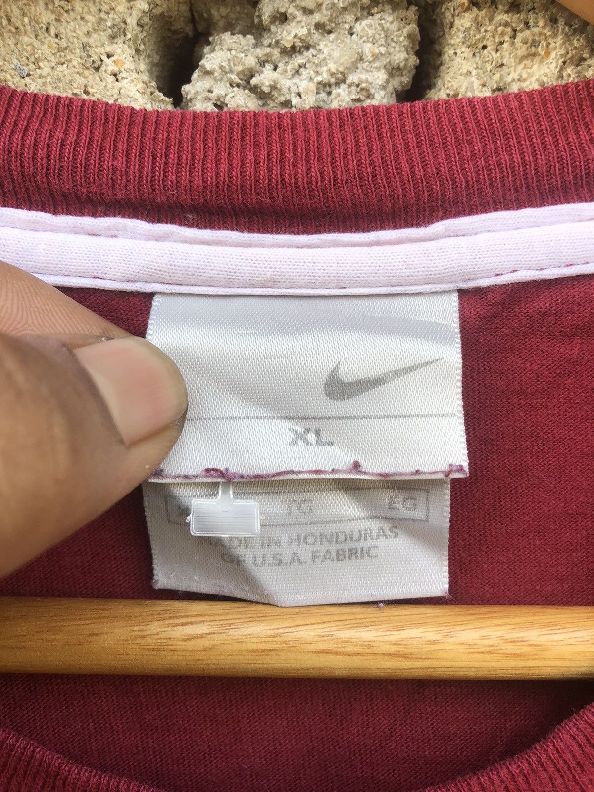 Japanese Brand Vintage Y2K Nike Small Swoosh Baggy Tees Size US XL / EU 56 / 4 - 11 Thumbnail