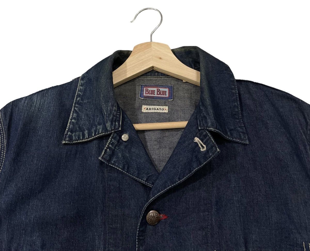 Blue Blue Japan Vintage Blue Blue Japan Arigato Denim Chore Jacket Size US S / EU 44-46 / 1 - 10 Thumbnail