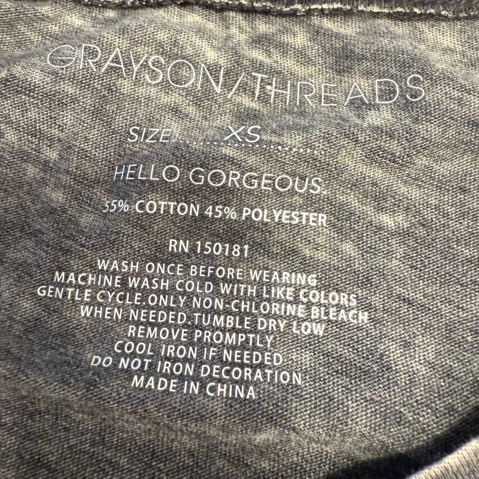 Other Grayson Threads gray graphic tee My Dog is My Copilot SZ XS Size XS / US 0-2 / IT 36-38 - 5 Thumbnail