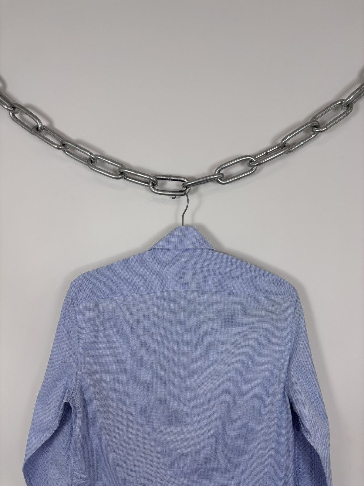 Boggi Boggi Milano Men’s Slim Fit Royal Oxford Button Up Shirt Size US S / EU 44-46 / 1 - 16 Thumbnail