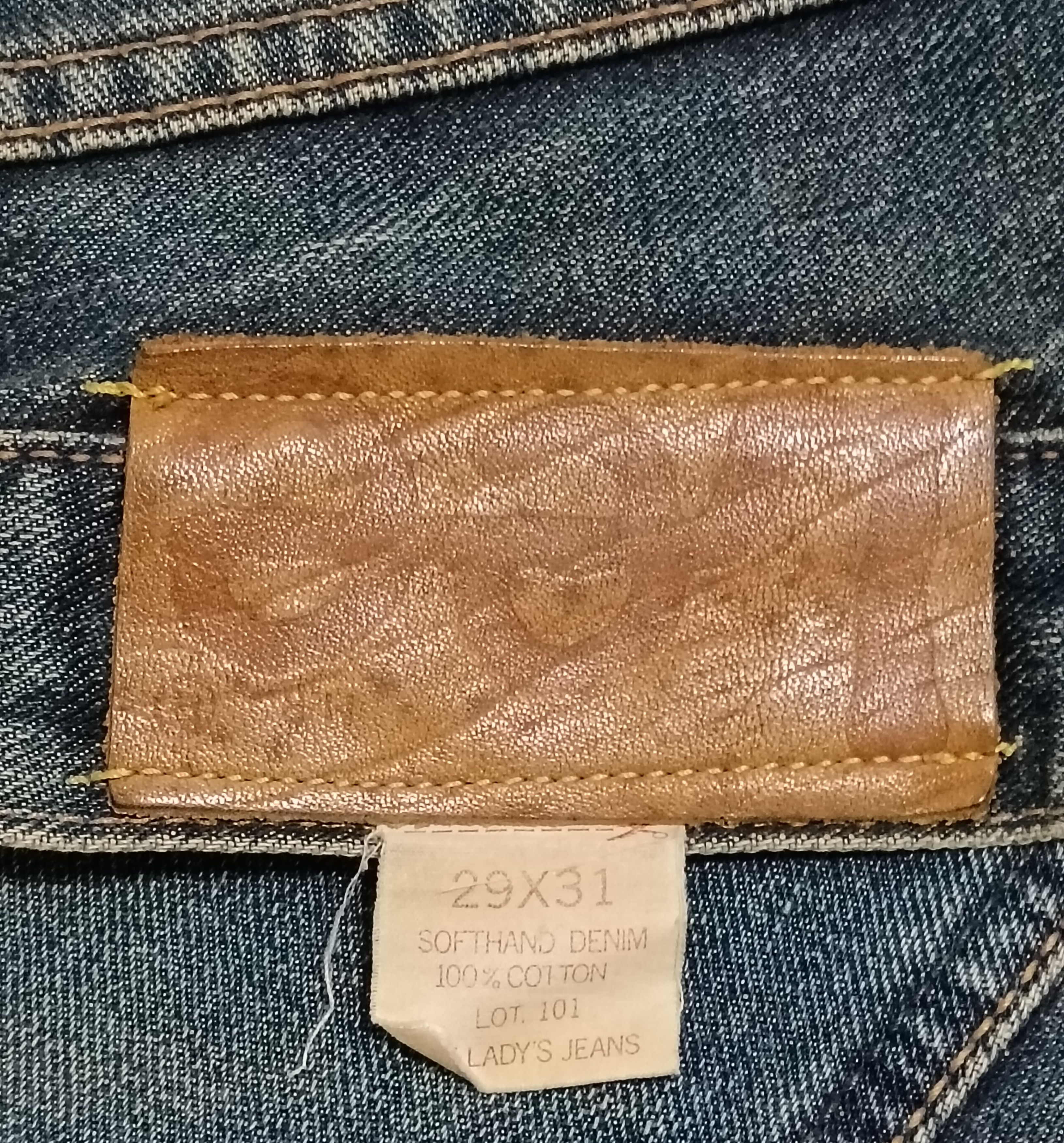 Japanese Brand × Lee × Vintage VINTAGE LEE 101 SANFORIZED SELVEDGE BUTTON-FLY JEANS Size 30" / US 8 / IT 44 - 2 Thumbnail