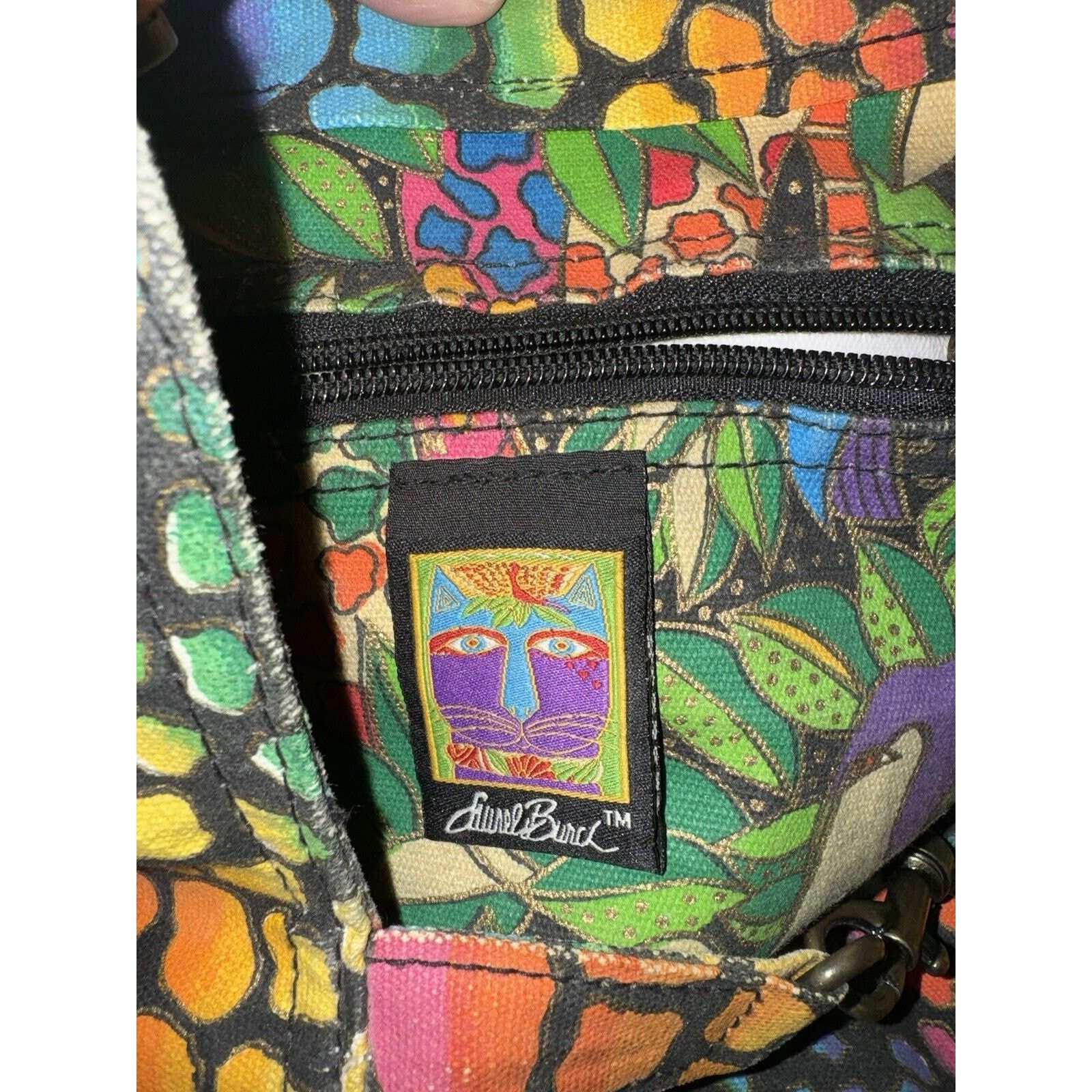 Japanese Brand × Vintage Laurel Burch Purse Animal Cat Jungle Size ONE SIZE - 4 Thumbnail