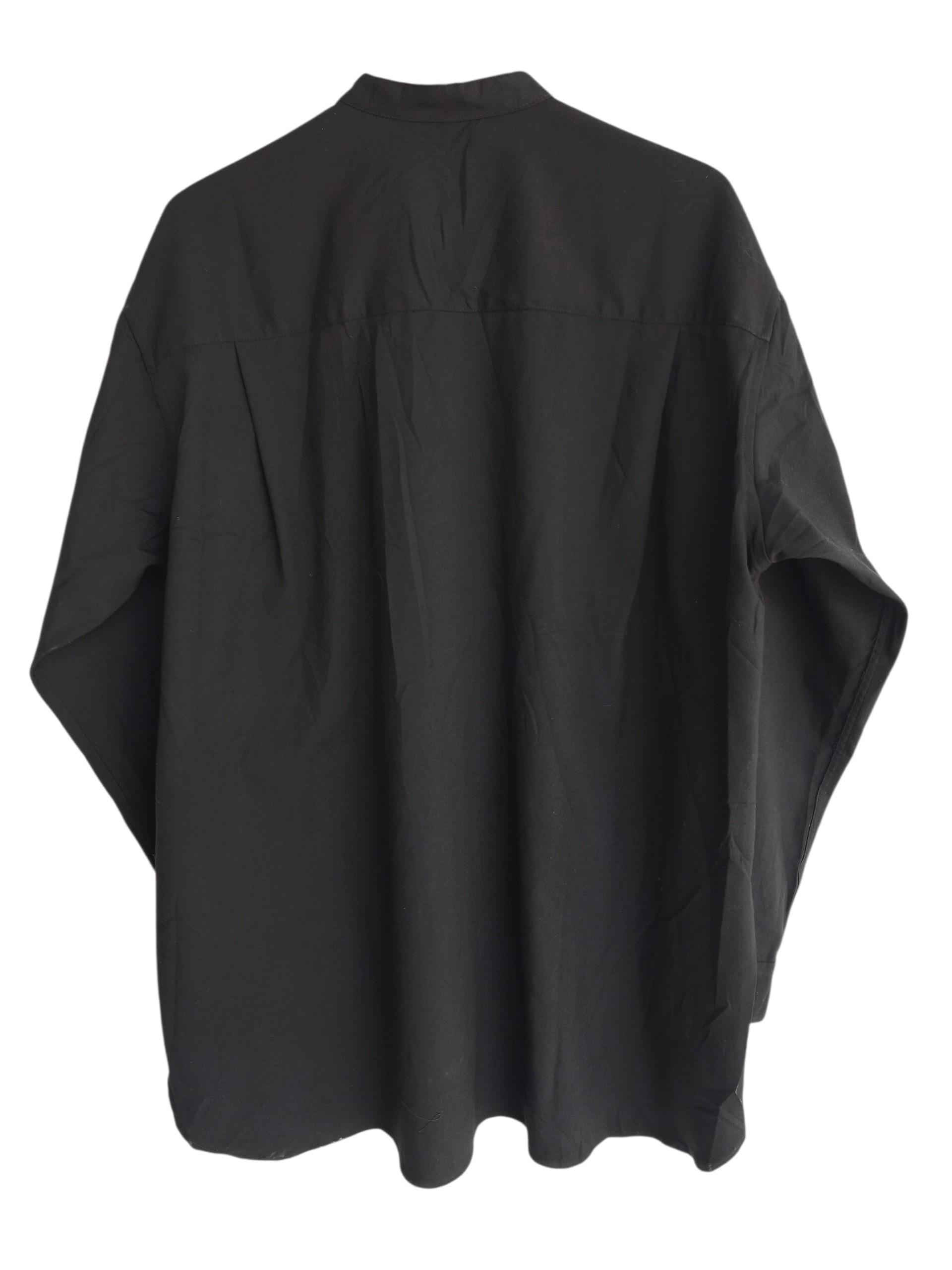 Yohji Yamamoto Yohji Yamamoto pour homme oversize mandarin shirt Size US XL / EU 56 / 4 - 2 Thumbnail