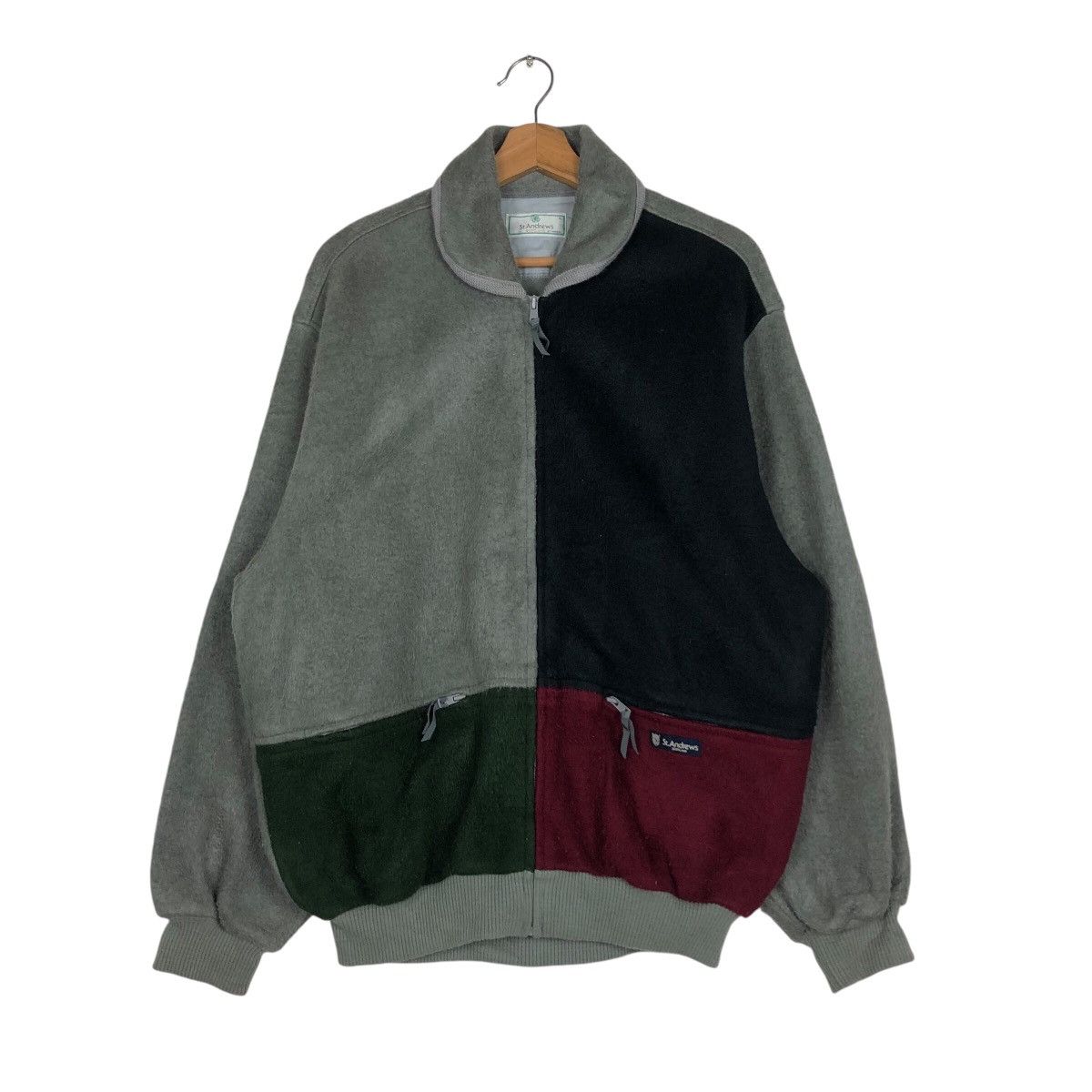Japanese Brand × Vintage Vintage Wool Bomber Jacket St. Andrew Scotland Multi Colour Size US L / EU 52-54 / 3 - 2 Thumbnail