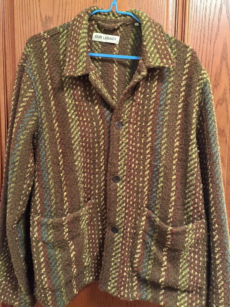 Our Legacy Our Legacy size50 Retro striped sweater coat Size US M / EU 48-50 / 2 - 1 Thumbnail