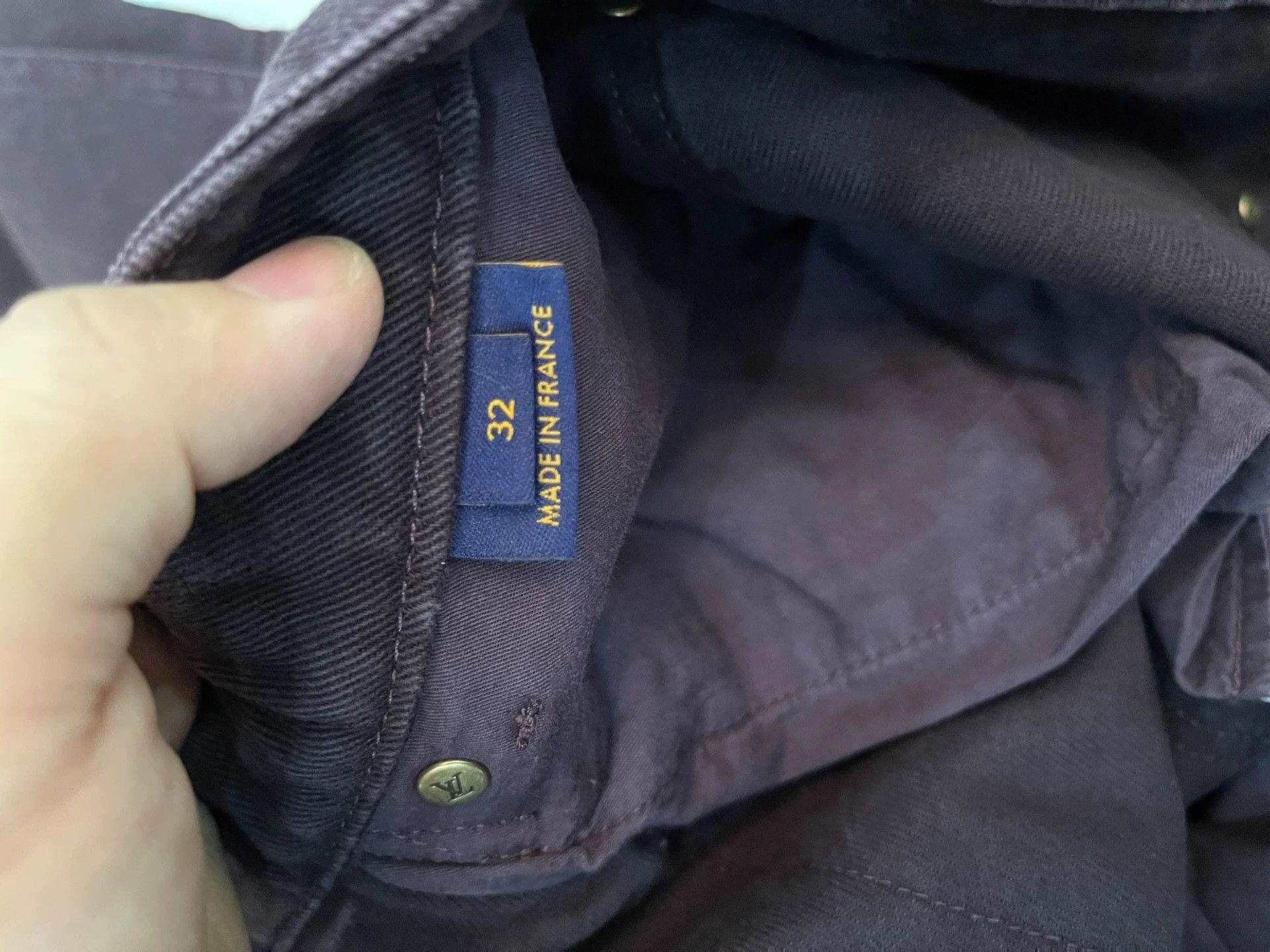 Louis Vuitton LV Ltd Ed Classic Monogram Patchwork Floral Jeans 32 Size US 32 / EU 48 - 7 Thumbnail
