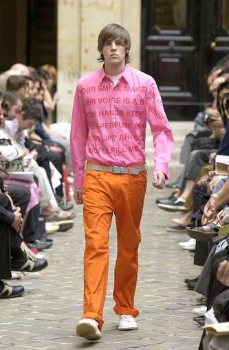 Junya Watanabe SS02 Poem Runway Orange Bootcut Jeans Size US 30 / EU 46 - 1 Thumbnail