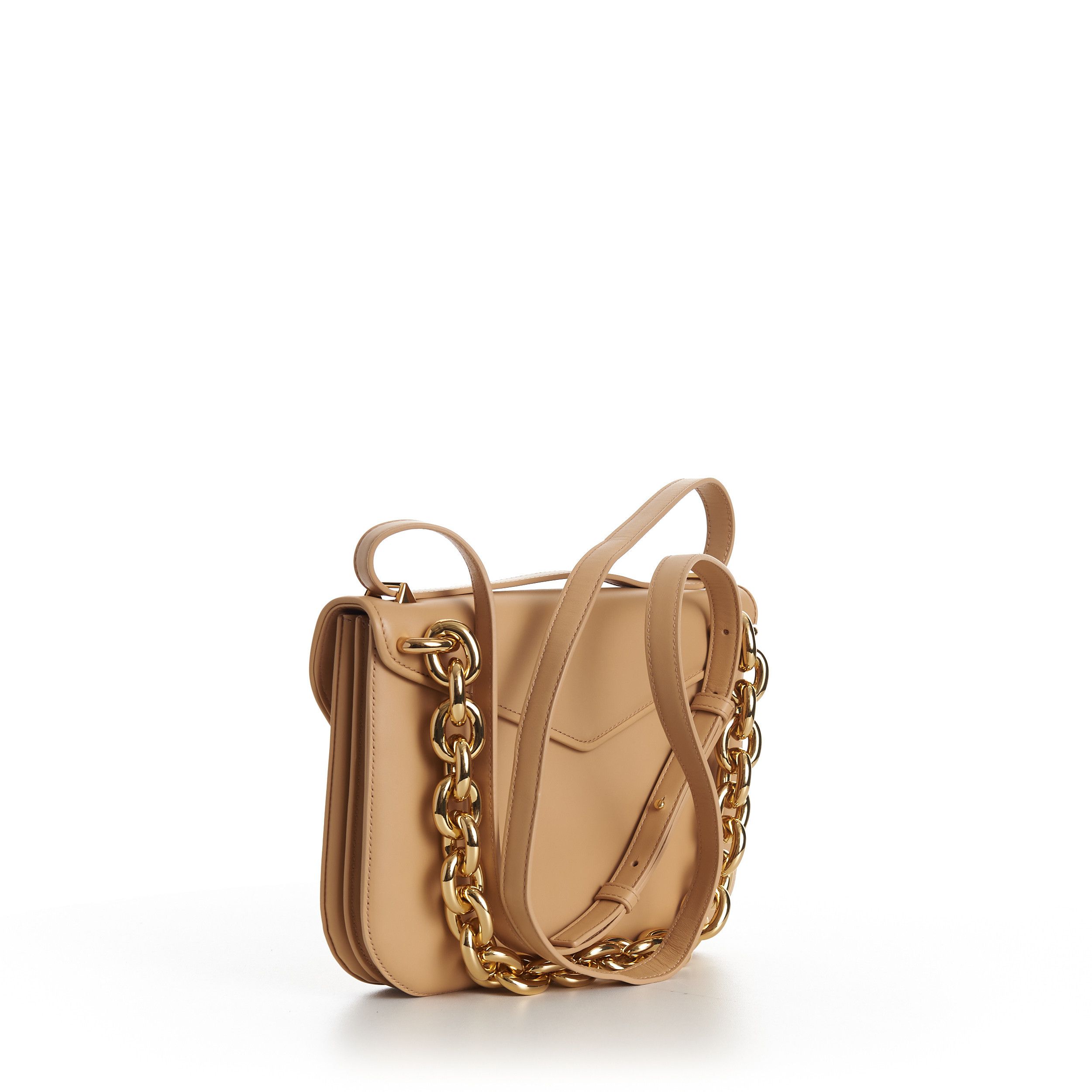 Bottega Veneta MOUNT Medium Envelope Chain Bag In Almond Leather Size ONE SIZE - 4 Thumbnail