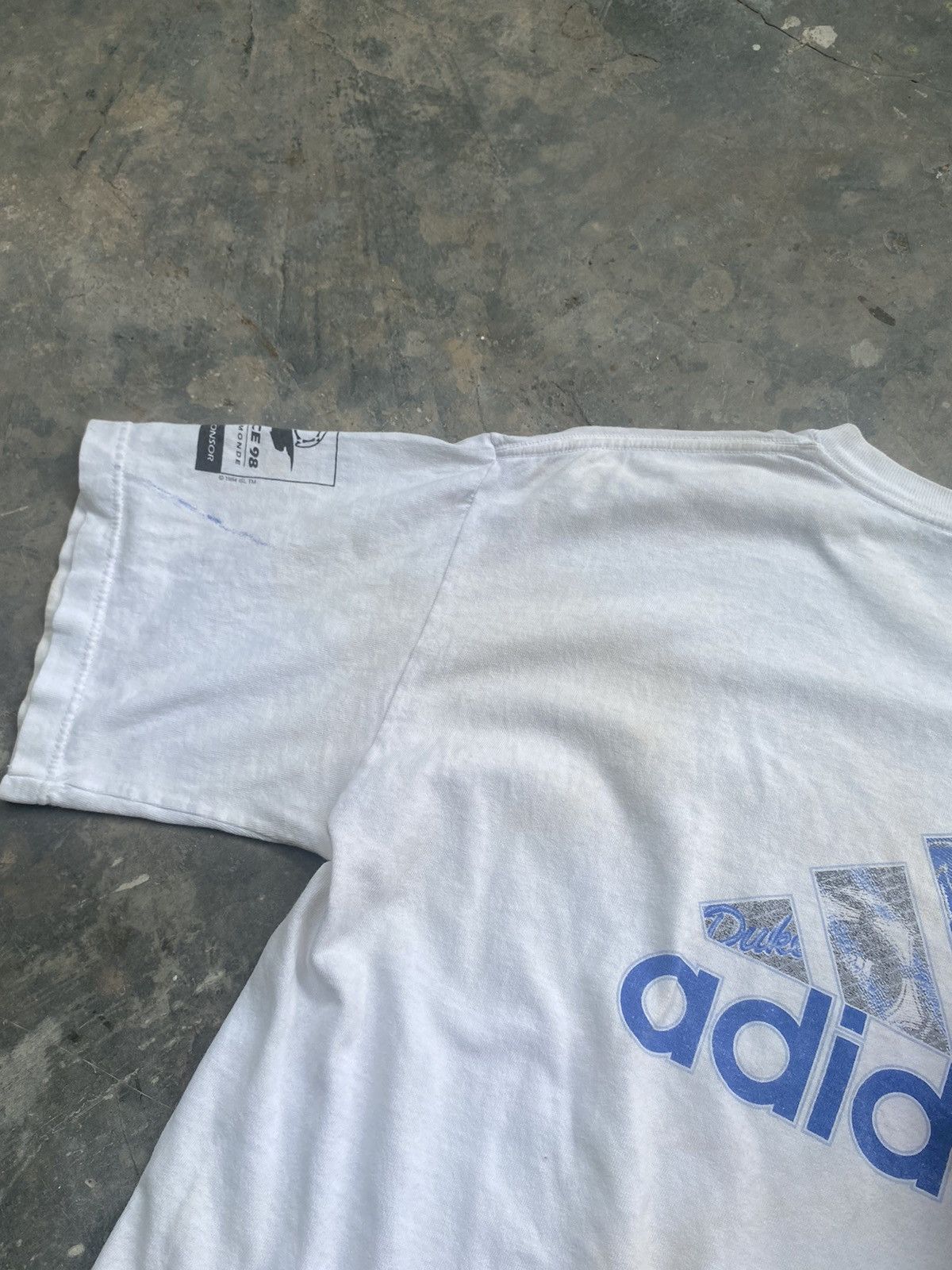 Adidas Rare Vintage 90s Adidas x Duke Soccer Camp Tee (1994) Size US M / EU 48-50 / 2 - 9 Thumbnail