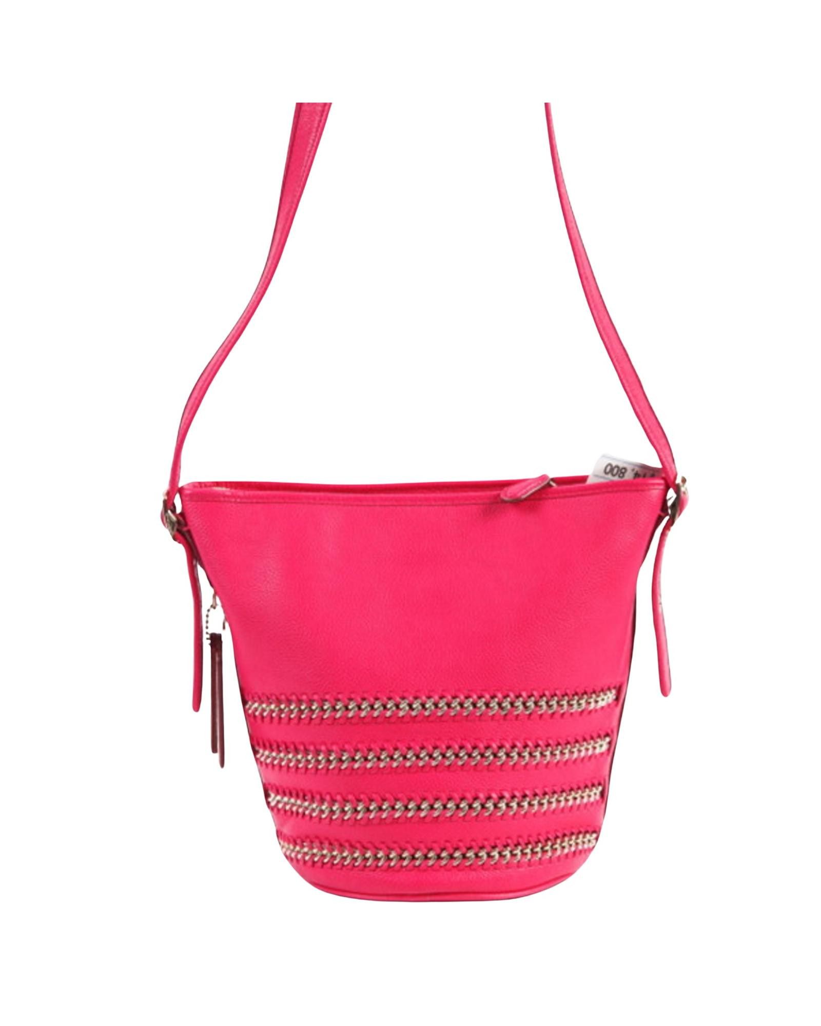 image of Coach Soft Pink Leather Shoulder Bag, Women's