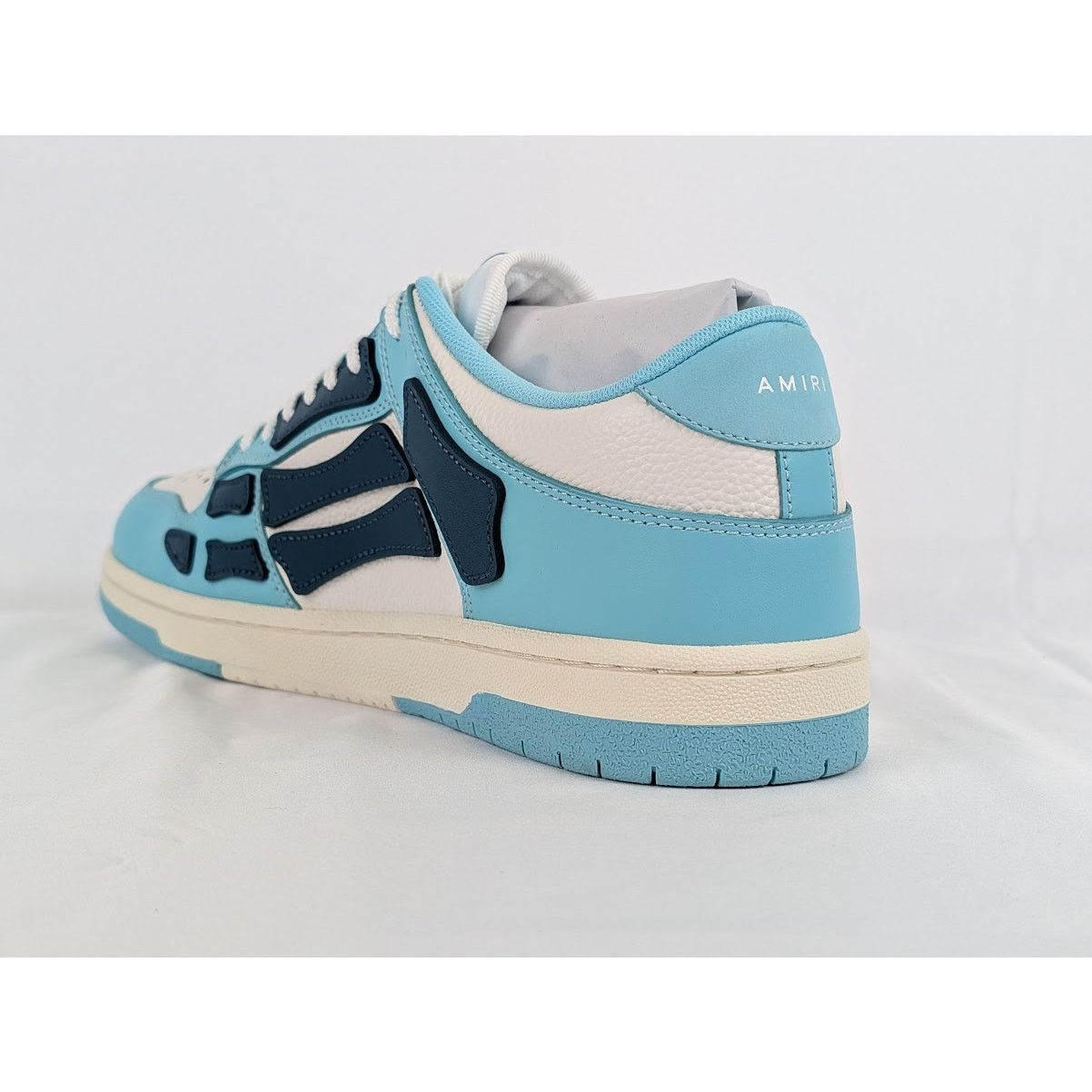Amiri o1rshd1 Q:2 / Skel Top Low Sneakers in Slate Blue Size US 12 / EU 45 - 5 Thumbnail