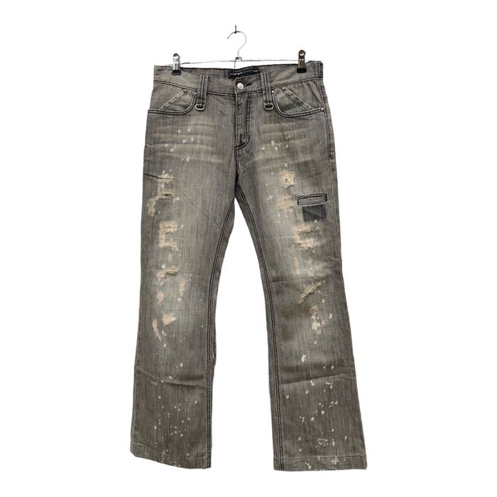 Distressed Denim Of The Neige Style Flare Boot Cut Japanese