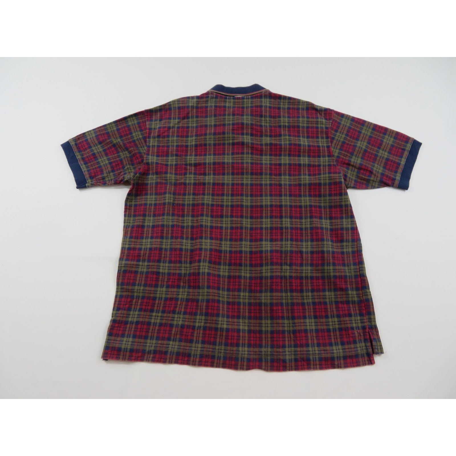 Dockers Levis Dockers Polo Shirt, Plaid Blue Red Gold Sz L 1990s Size US L / EU 52-54 / 3 - 2 Thumbnail
