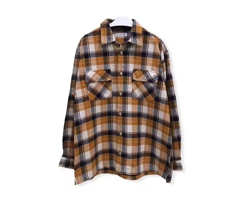image of Elle Homme Plaid Tartan Flannel Shirt, Men's (Size XL)
