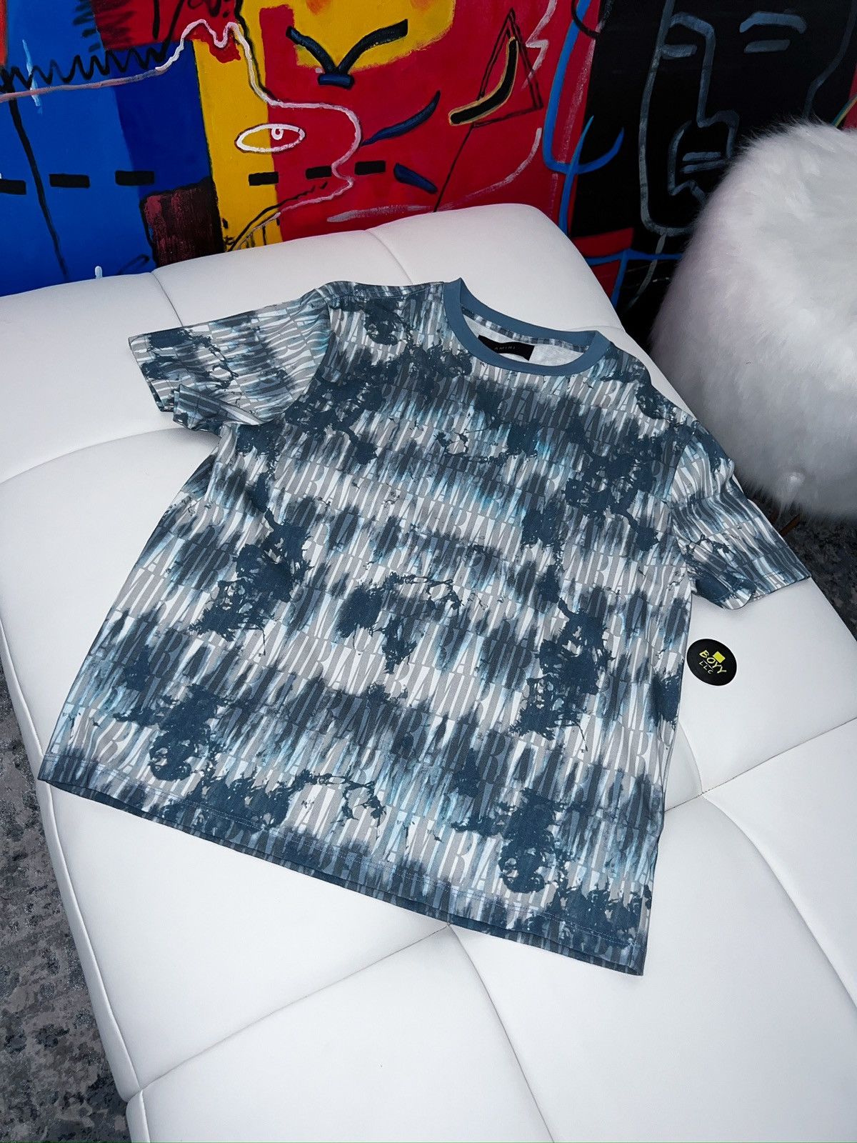 Amiri logo print t shirt