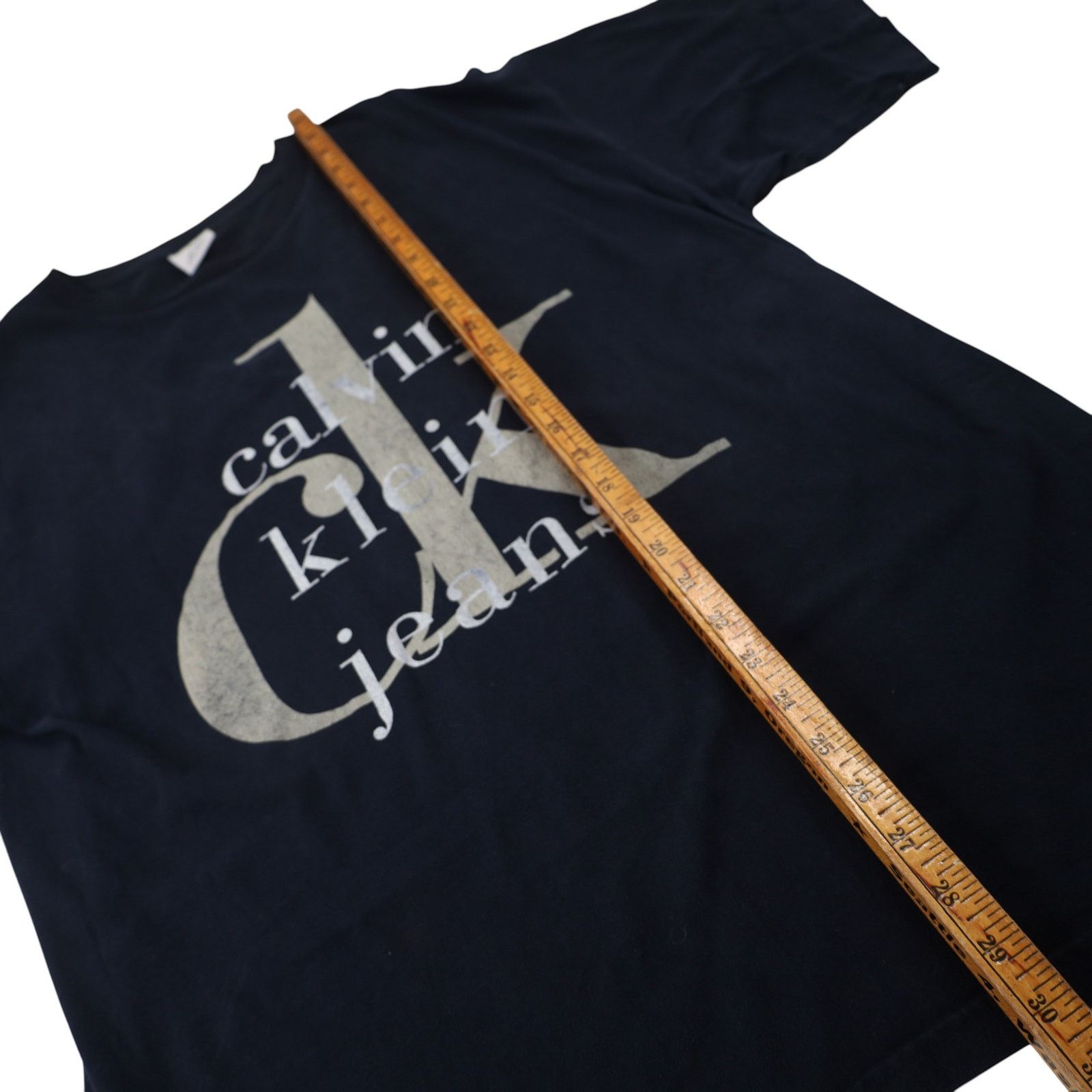 Calvin Klein × Vintage Vintage Calvin Klein Jeans Big Spellout Graphic T Shirt Size US L / EU 52-54 / 3 - 7 Thumbnail
