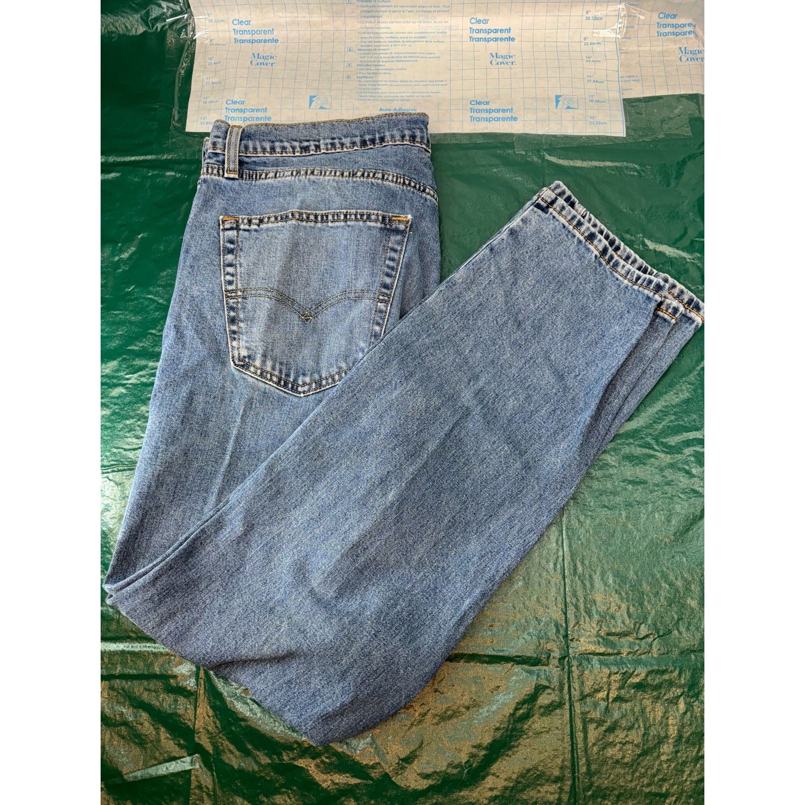 Levi's Levis 505 Jeans 36x32 Blue Regular Denim Straight Casual Size US 36 / EU 52 - 8 Thumbnail