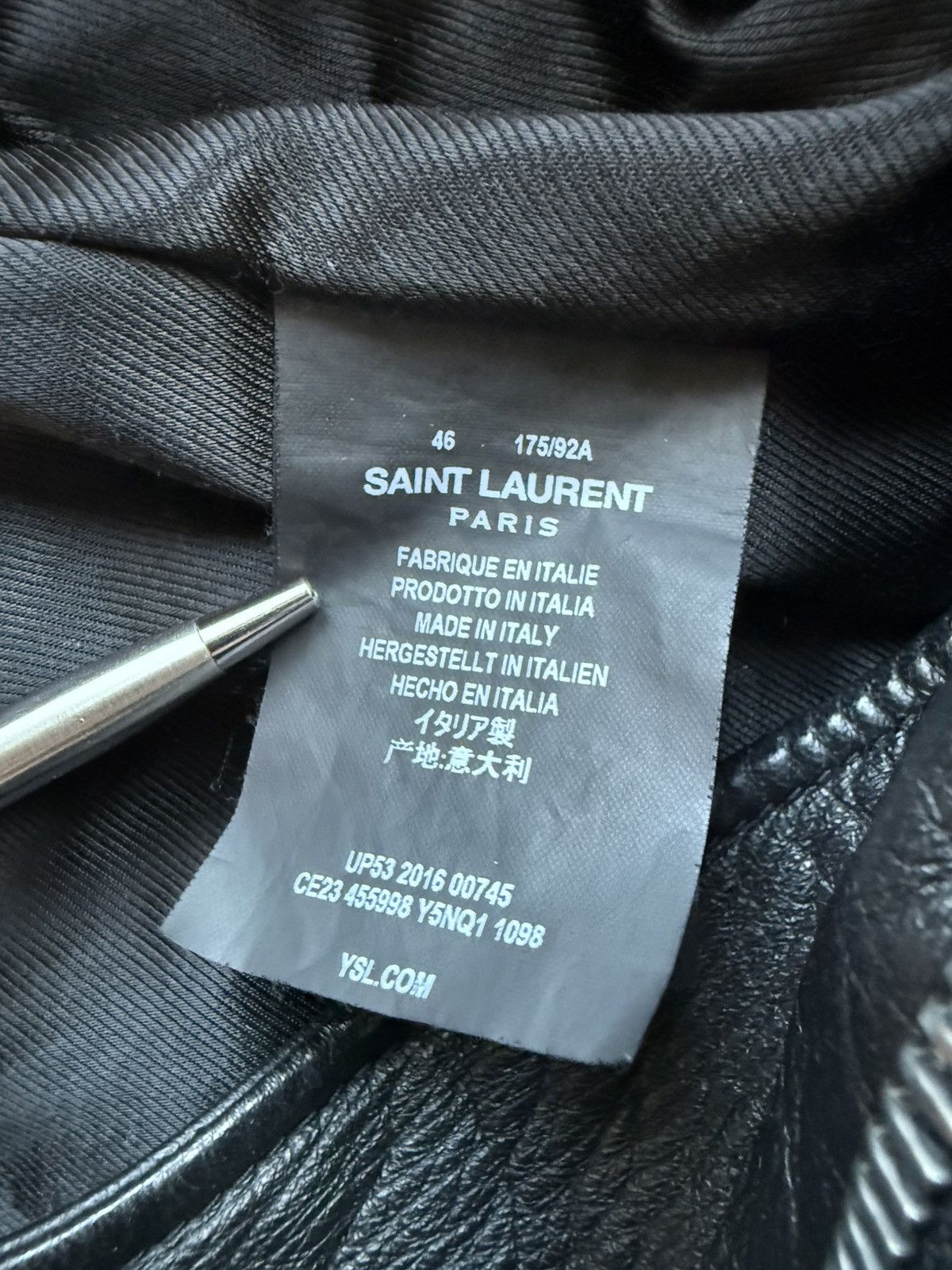 Saint Laurent Paris Saint Laurent Bloodluster leather L17 biker jacket 46 Hedi Size US S / EU 44-46 / 1 - 19 Thumbnail