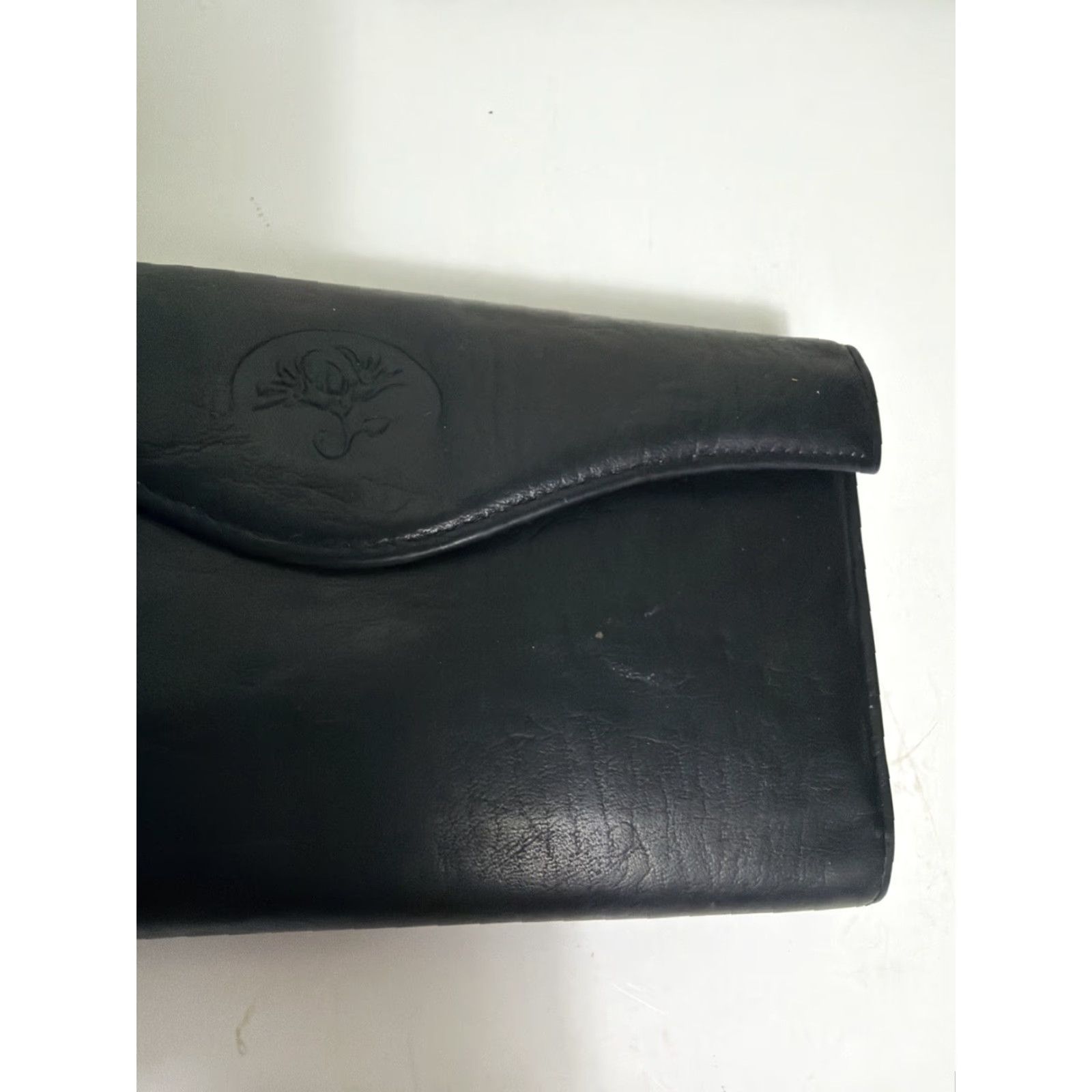 Vintage VINTAGE Buxton Leather wallet Black 7x4 With Coin Purse On Back Size ONE SIZE - 4 Thumbnail