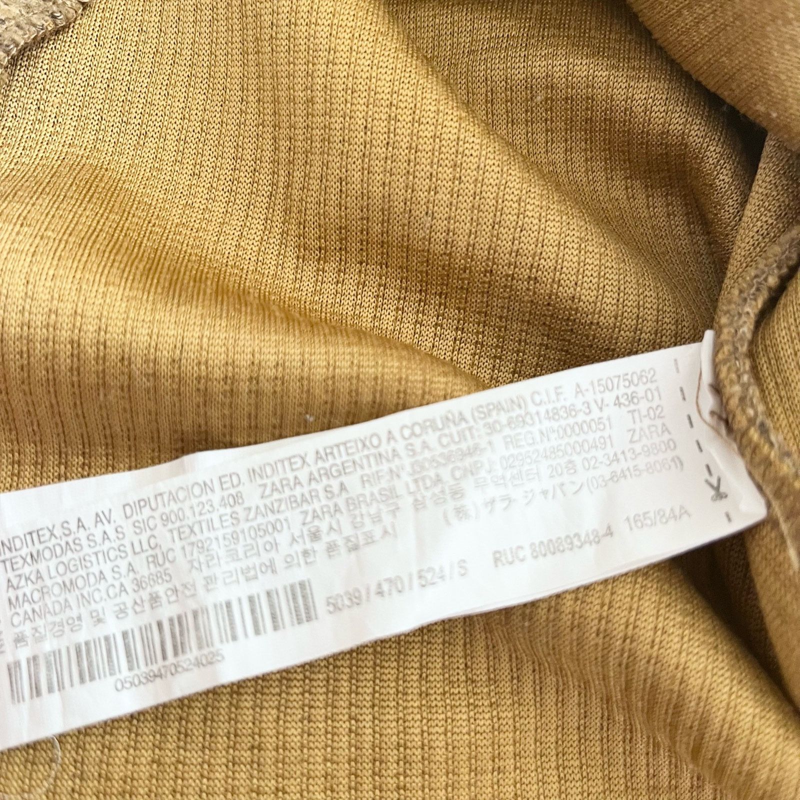 Zara Zara mustard yellow mock neck shoulder padded sweater size S Size S / US 4 / IT 40 - 8 Thumbnail