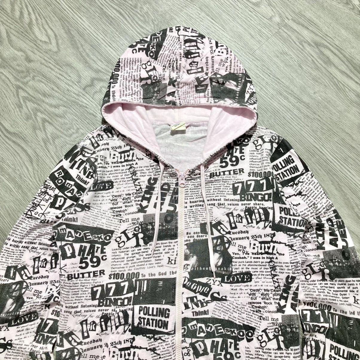 Hysteric Glamour 2000s Atemis Spirit Newpaper Girls Ziphoodie Lgb Style Size US S / EU 44-46 / 1 - 2 Thumbnail