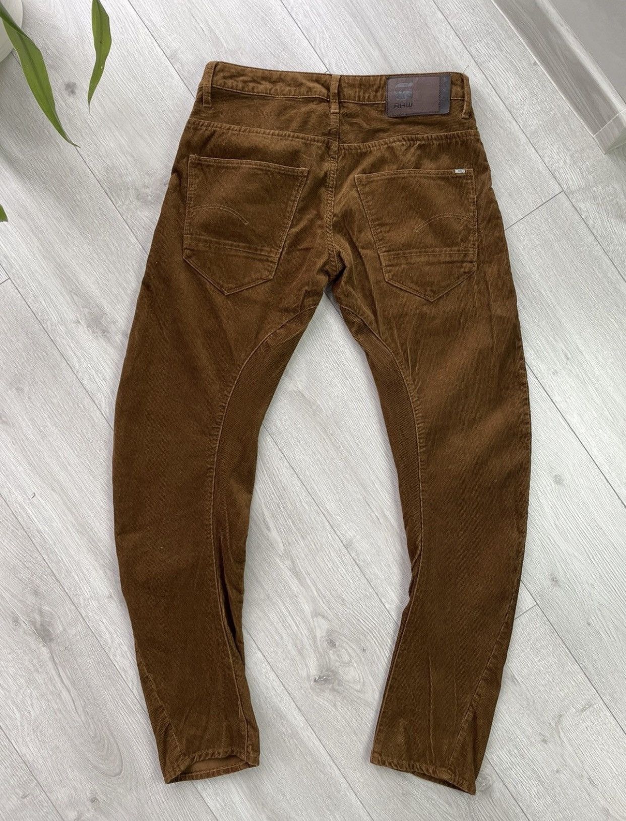 G-Star Corduroy Rare G Star Raw Biker pants velvet Size US 32 / EU 48 - 8 Thumbnail