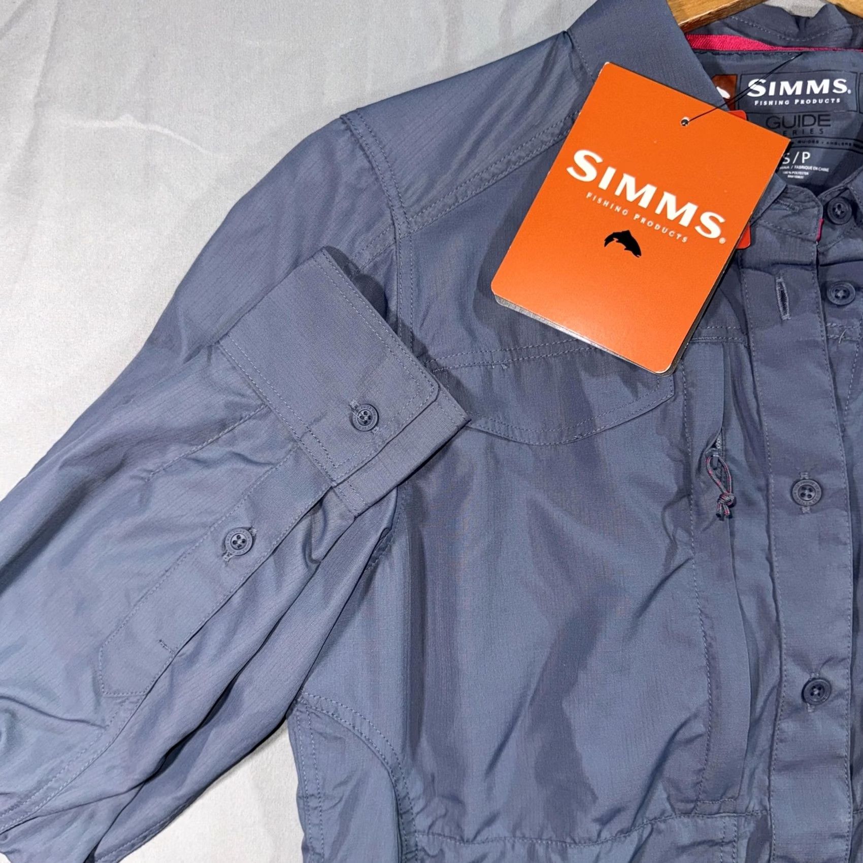 Vintage Simms Shirt Womens Small Blue Nightshade Attractor LS Long Sleeve Guide Fishing Size S / US 4 / IT 40 - 6 Thumbnail