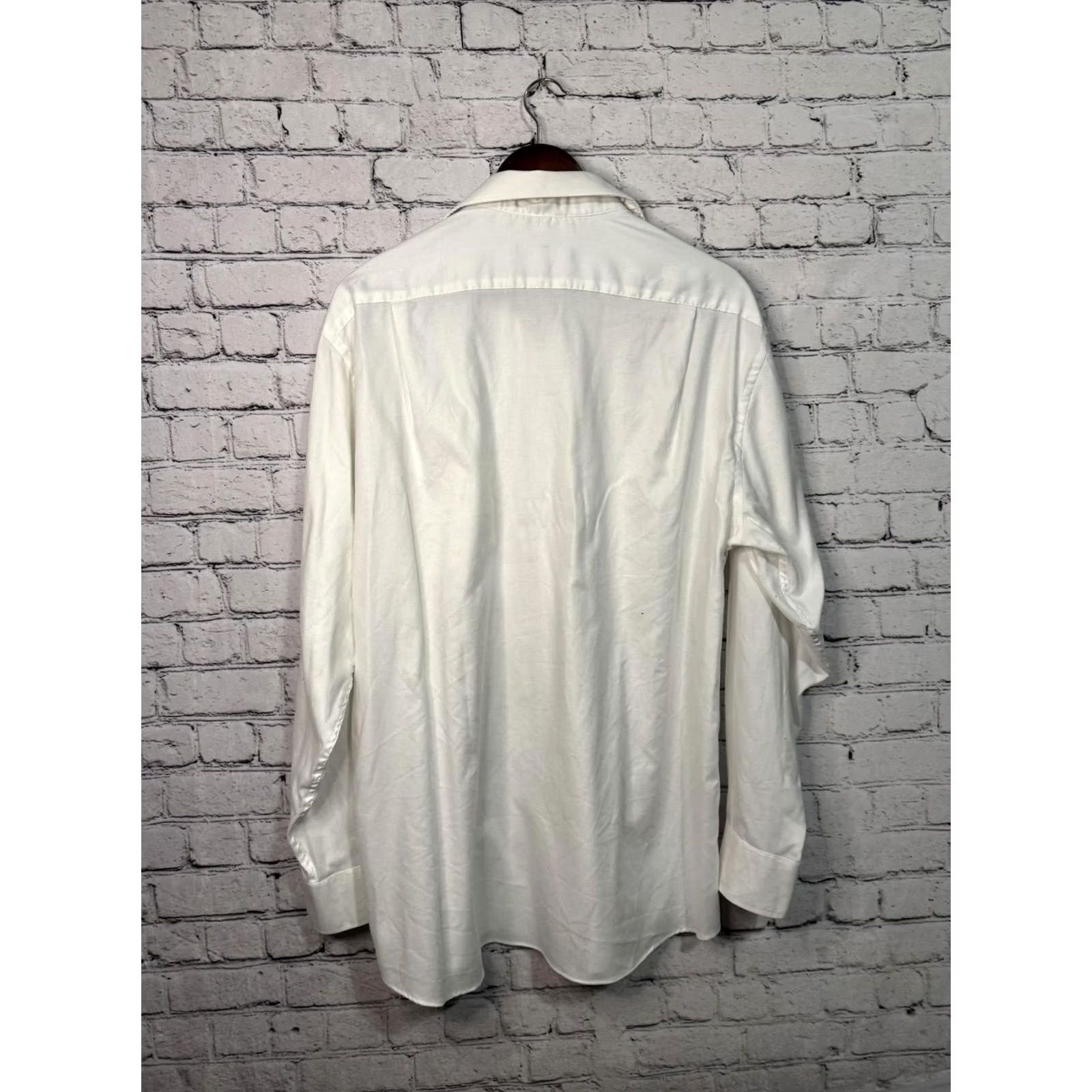 Tommy Hilfiger Tommy Hilfiger Shirt Mens L White Men Dress Regular Fit Stretch Size 42R - 4 Thumbnail