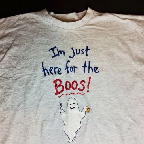 Other Vtg BaseLine Just Here for the Boos! Ghost Shirt Size 2XL Size US XXL / EU 58 / 5 - 5 Thumbnail