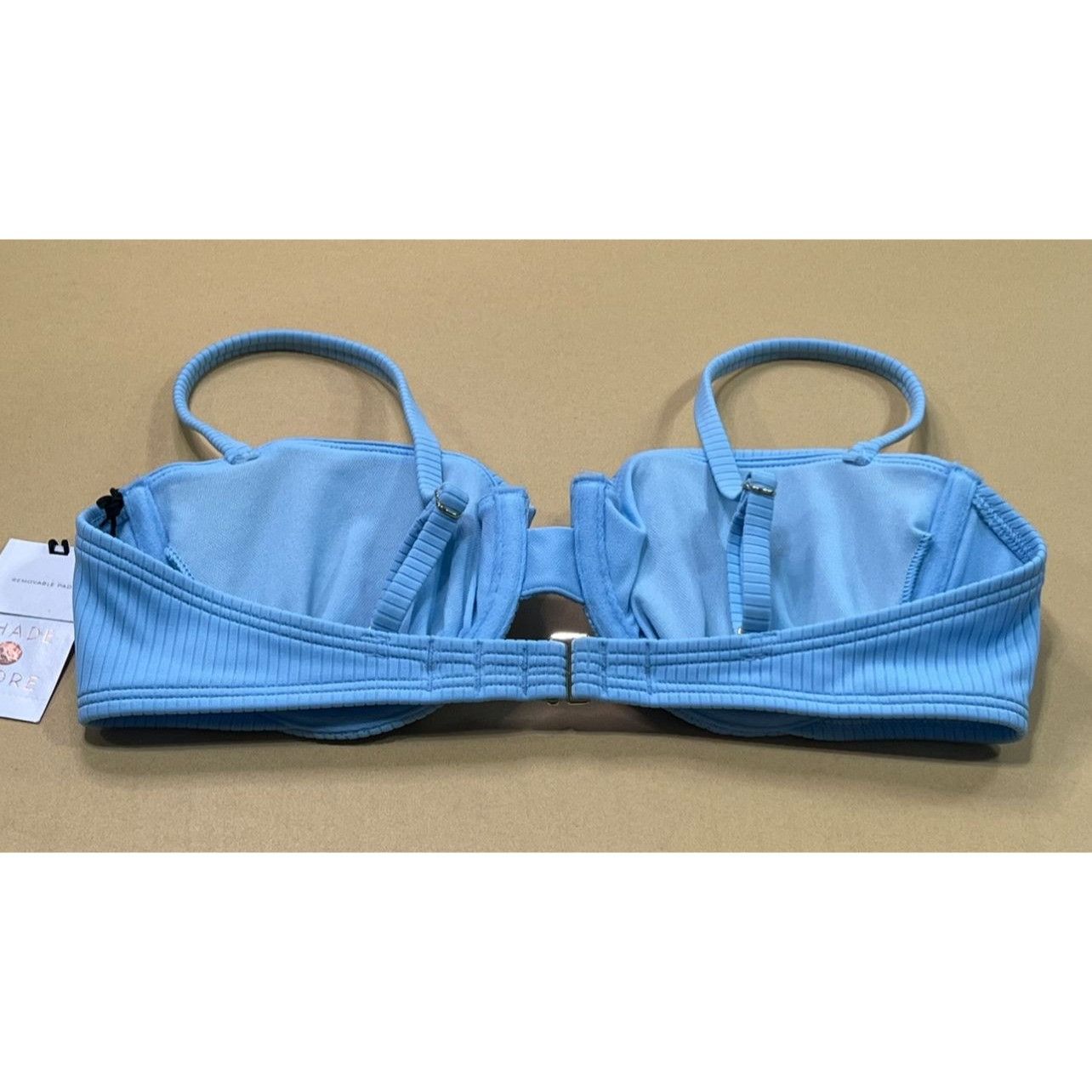 Other Shade & Shore - Women's Ribbed Underwire Bikini Top - Light Size ONE SIZE - 4 Thumbnail