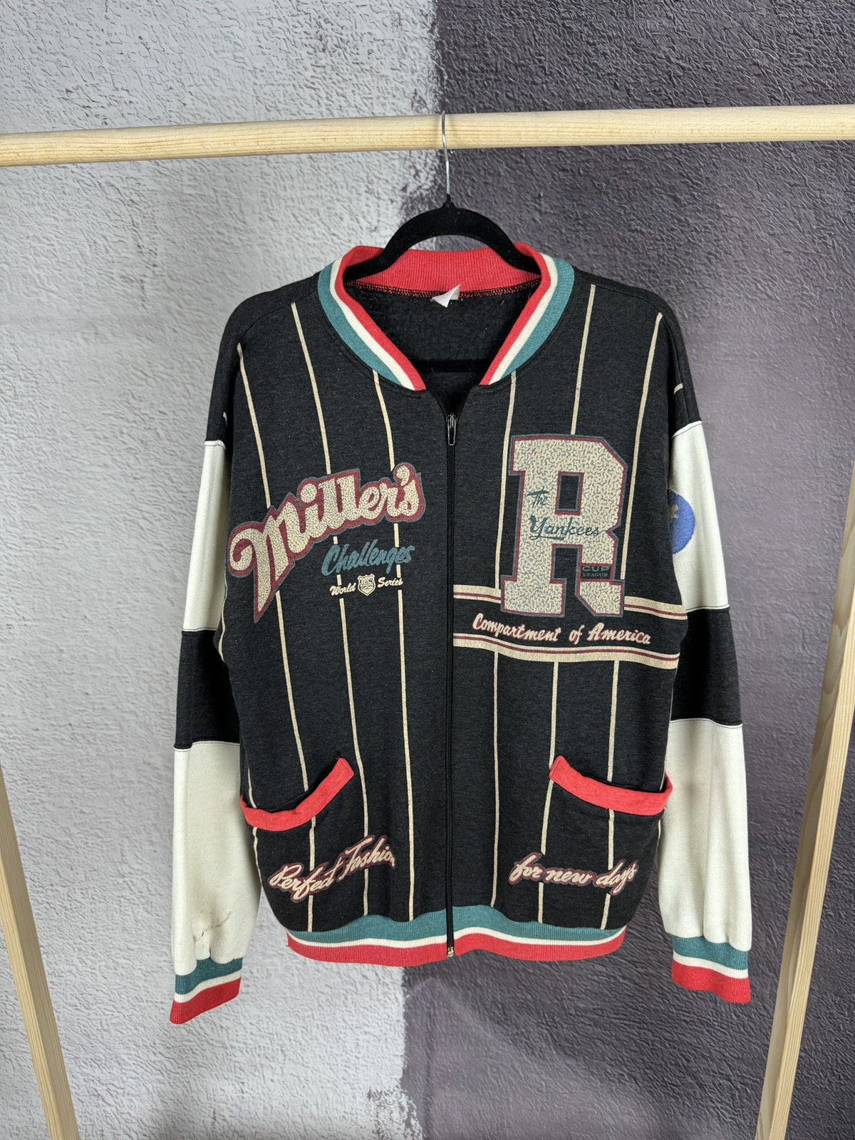 Vintage Vintage Millers Challenges The Yankees Cup league bomber Size US M / EU 48-50 / 2 - 1 Thumbnail