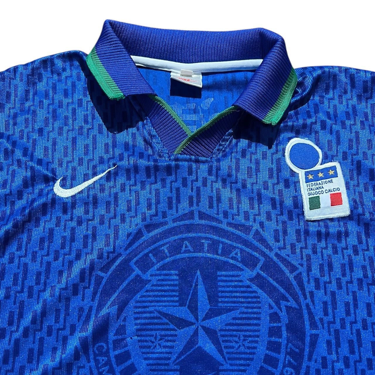 Nike × Vintage Vintage Italy 1994-1996 Nike Soccer Jersey Size US S / EU 44-46 / 1 - 4 Thumbnail